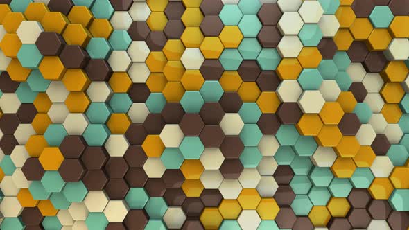 Hexagon Background Retro / Vintage - 4K alt