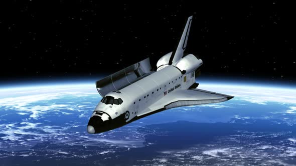 Space Shuttle Payload Bay Doors Opens, Motion Graphics | VideoHive