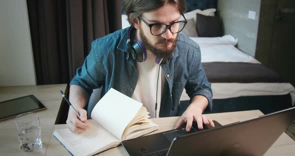 Male Student Laptop Notebook