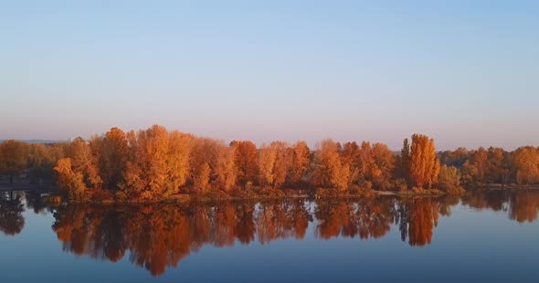 A Body of Water Surrounded By Trees