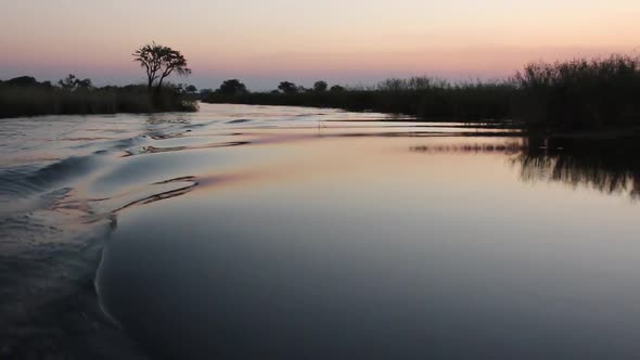 Boat On Kwando River - Namibia alt
