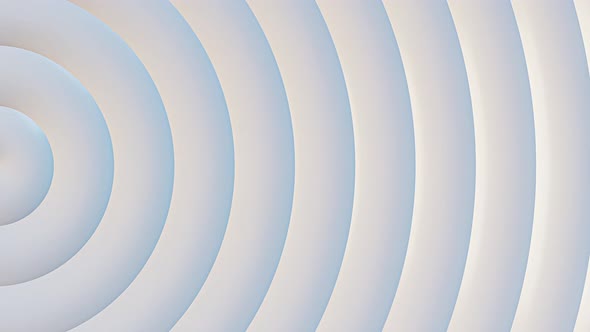 Abstract Template with Animation of White Circular Waves
