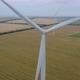 Wind turbine top aerial view, sustainable development, environment friendly - VideoHive Item for Sale