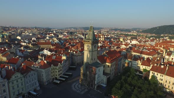 Aerial view of the Old Town Hall 