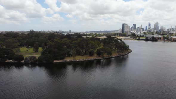 Aerial View of Perth City