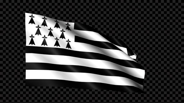 Brittany Flag Blowing In The Wind alt