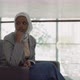 Thoughtful Black Woman in Hijab Waits for Partners in Office - VideoHive Item for Sale