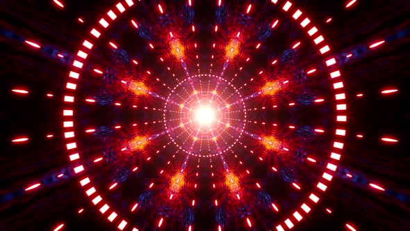 Abstract Glowing Magical Pattern Red Light Tunnel alt