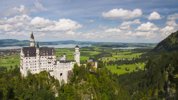 4K Timelapse of Neuschwanstein Castle, Bavaria, Germany