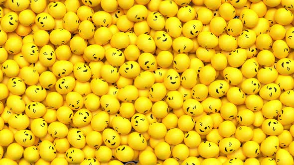 Easter Emoji Transition Winky Face 4K