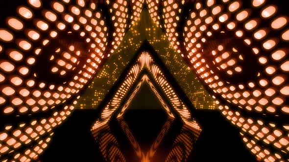 Light Color VJ Triangle Bulb Tunnel 4K