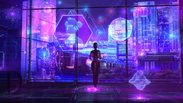 Bright Background In Sci-Fi Colors About The NFT Collection HD alt