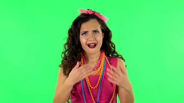 Shocked Wow Woman Negatively Waving Her Head Expressing She Is Innocent alt