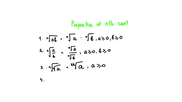 Properties of Nth Root alt