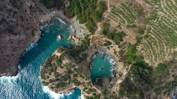 Blue Lagoon in Turkey Filmed on a Drone alt