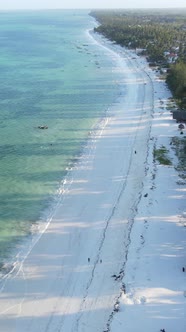 Beach on the Coast of Zanzibar Island Tanzania alt