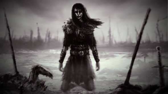 Wounded Amazon Warrior alt