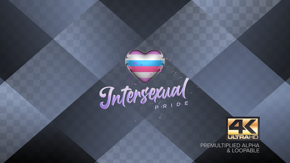 Intersexual Gender Sign Background Animation 4k