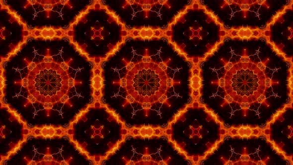Abstract Fractal Fire Kaleidoscope Loop 4K 01 alt
