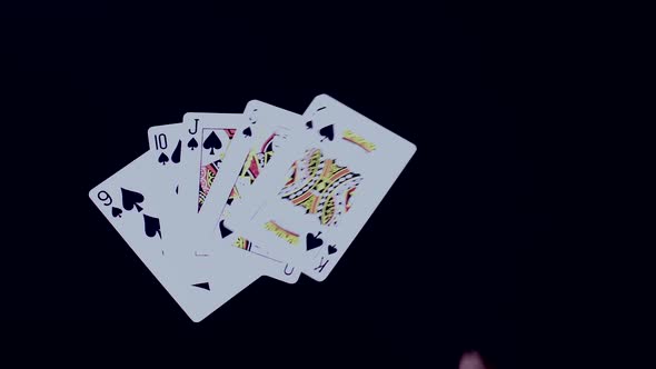 Playing Poker   Royal Flush Spades alt