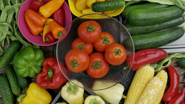 Colorful Set Organic Food alt