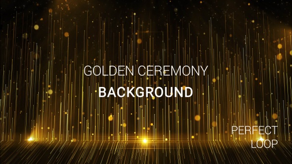 Golden Ceremony Particles Background