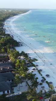 Beach on the Coast of Zanzibar Island Tanzania alt
