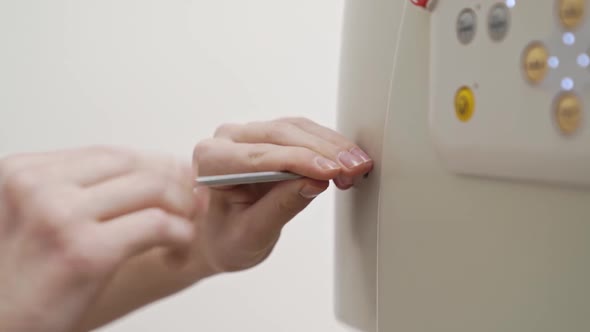 Engineer Assembles Medical Equipment After Repair Installation Maintenance alt