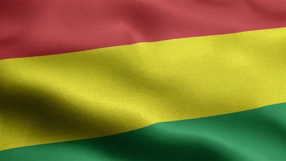 Bolivia Flag Seamless Closeup Waving Animation alt