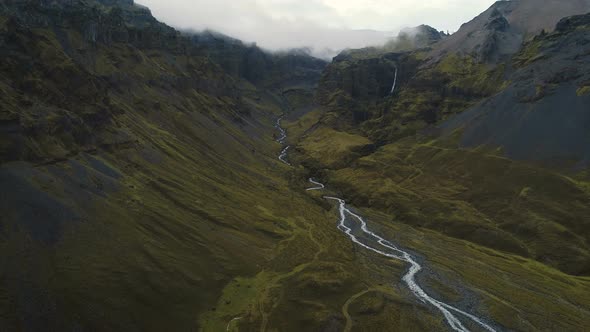 Aerial View Of Amazing Secret Valley Nature Landscape