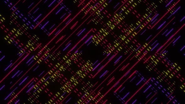 Floating Neon Pixel Background Vj Loop 02 alt