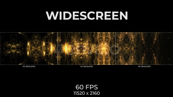 Widescreen Gold Lines