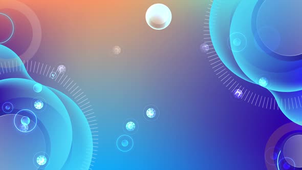 Gradient Futuristic Style Moving Circles Animated Background Loop alt