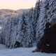 Young Woman Sitting on Top of the Ski Slope at Mountain on a Winter Day Relaxing, Slow Motion - VideoHive Item for Sale
