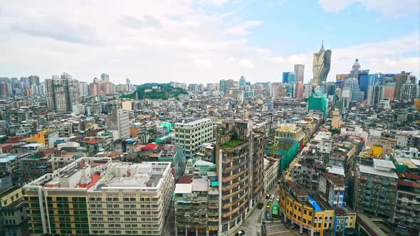 Beautiful architecture building in Macau city alt