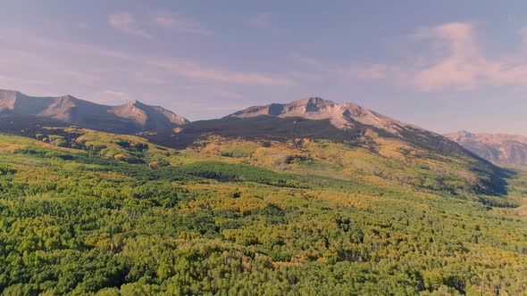 Aspens turning on Kebler Pass, Colorado alt