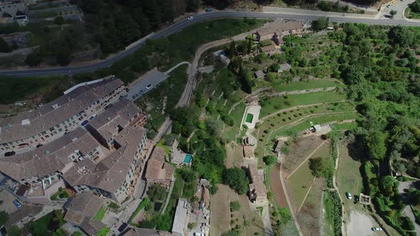 Flight Over Valldemossa on Mallorca, Balearic Islands, Spain