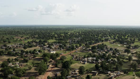 Africa Mali Village And People Aerial View 8