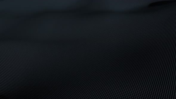 4K Loop Abstract Black Wave Surface Background