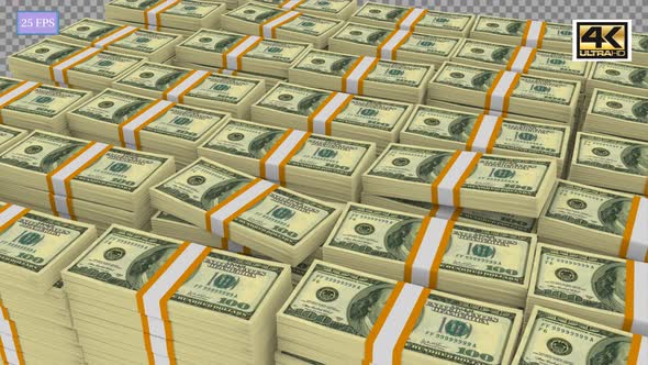 Money Stack A1 4K, Motion Graphics | VideoHive