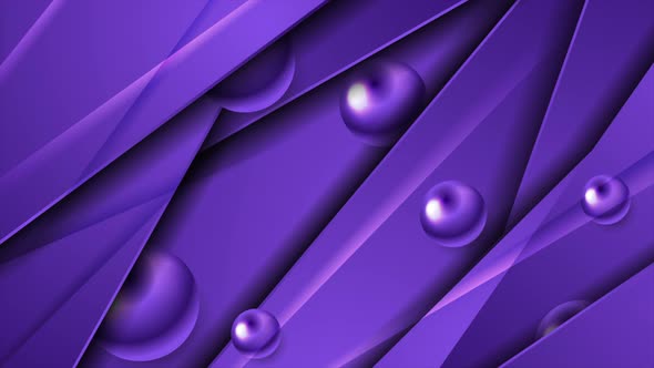 Violet Glossy Stripes And Beads alt