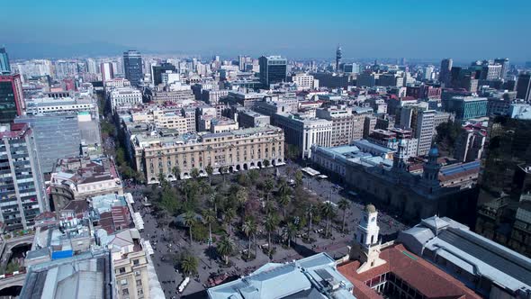 Downtown of Santiago capital city of Chile South America country. alt