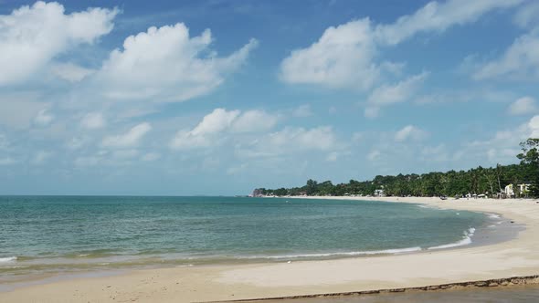 Beautiful Thailand Beach at Koh Samui, Lamai Beach Scenery and Landscape, Beautiful Sandy Beach Back alt