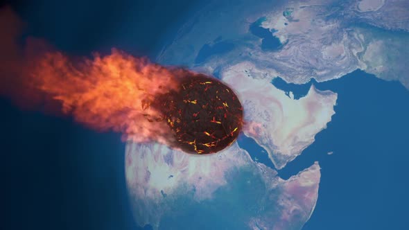 Meteorite Burning Up In The Earth's Mesosphere alt