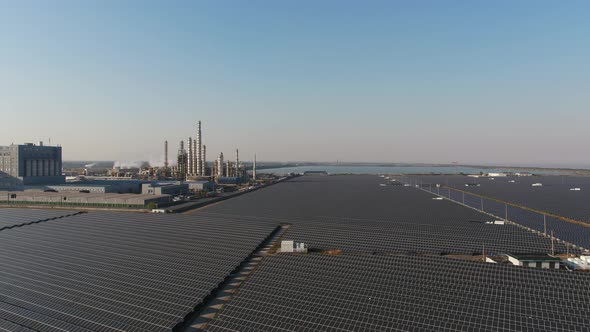 Solar power station in montain alt