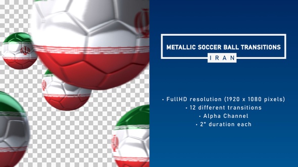 Metallic Soccer Ball Transitions - Iran