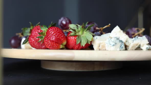 Platter with Fresh and Delicious Fruit.