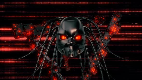 Cyborg Head VJ Loop alt