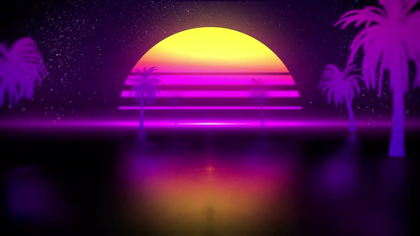 Summer Retro Background, Motion Graphics | VideoHive
