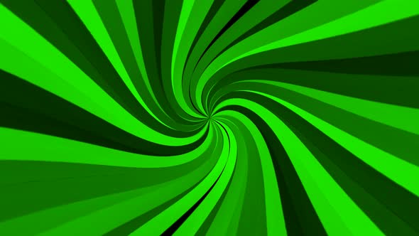 Green Color Spiral Motion Background Animated